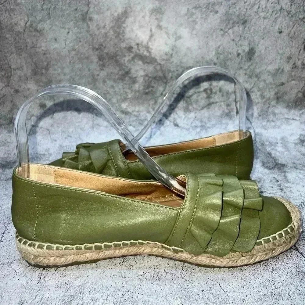 4501. A/ANTHROPOLOGIE ALEXANDER RUFFLE‎ ESPADRILLE  FLATS WMNS EU 36 US 6